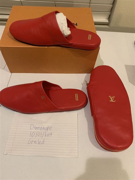 lv supreme slippers|louis vuitton supreme collection.